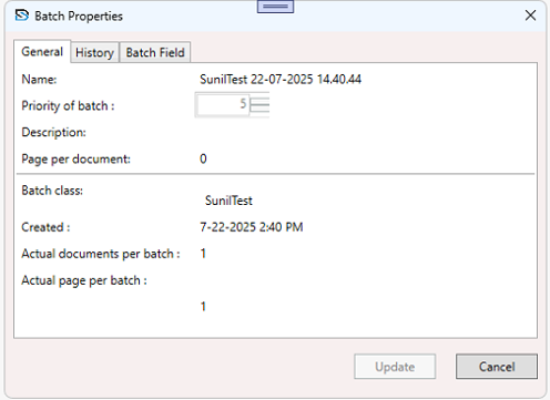 Batch Window 1