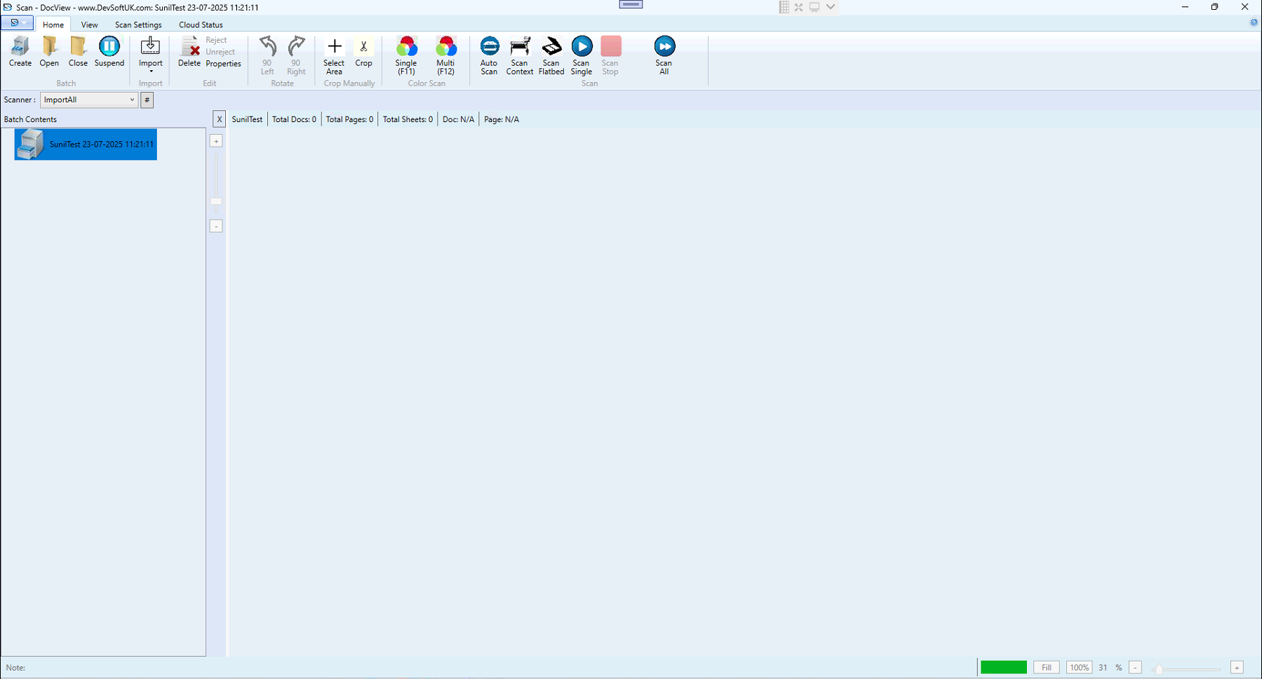 Batch Workspace