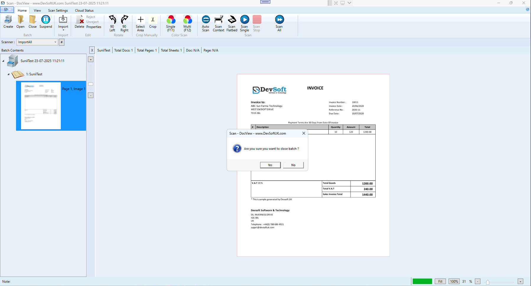Batch Workspace